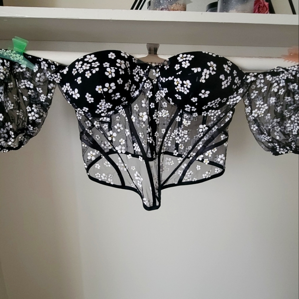 Plus Size Crop Bustier